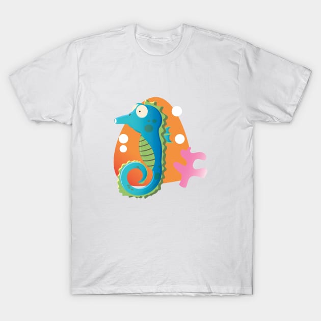 Seahorses T-Shirt by nickemporium1